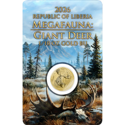 Gold Coin Germania Mint: Megafauna - Giant Deer 1/10 oz Gold 2026