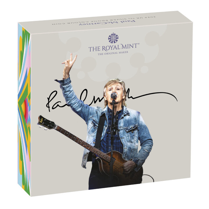 Paul McCartney kolorowany 1 uncja Srebra 2024 Proof