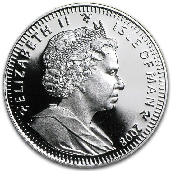 Ostrov Man Série kočky: Burmilla 1 unce stříbra 2008 Proof