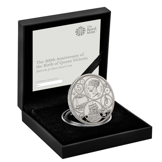 200° anniversario della nascita della Regina Vittoria Argento 2019 Proof