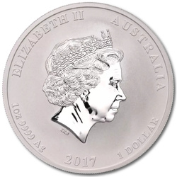 Le dragon et le phénix 1 once d'argent 2017