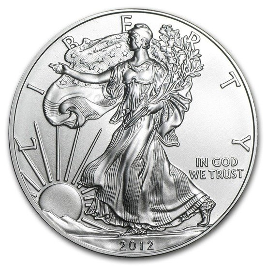 Amerykański Orzeł 1 uncja Srebra 2012