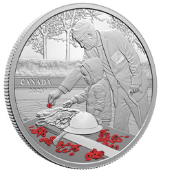 Canada : Jour du Souvenir coloré 20 Argent 2023 Proof
