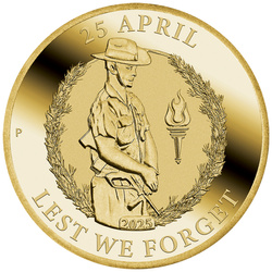 Anzac Day $1 Aluminium Bronze 2025 (coin in card)