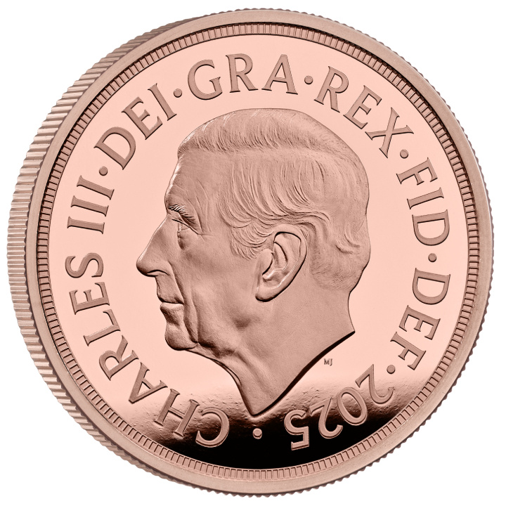 Gran Bretaña: El Soberano 2025 Juego de cinco monedas de oro proof