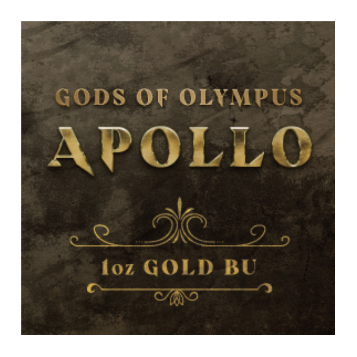 Tuvalu: Gods of Olympus - Apollo 1 oz Gold 2023