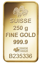 250 gramm Pamp Suisse aranytömb