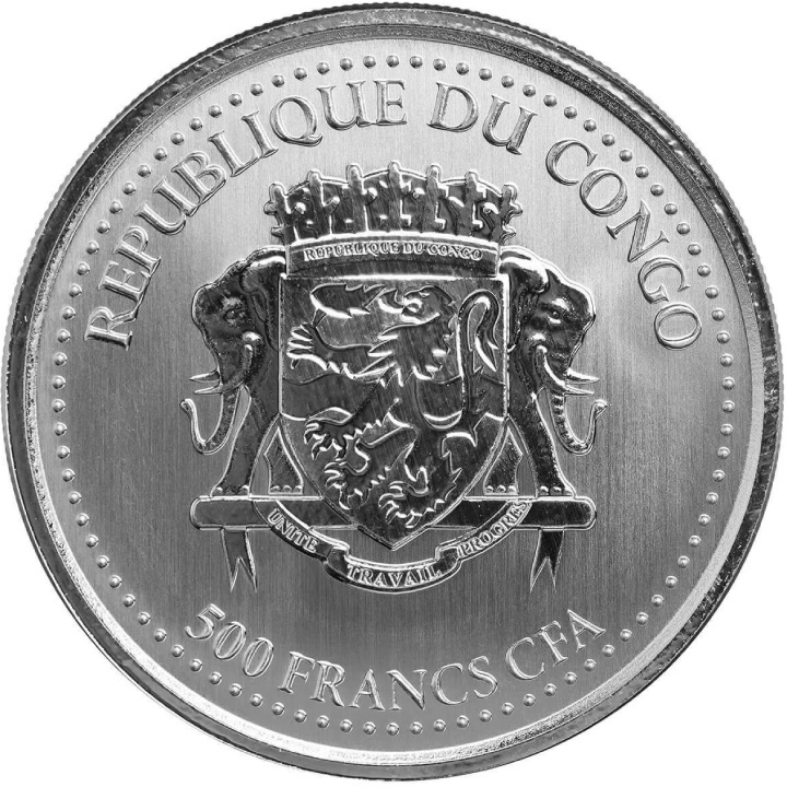 Congo: Silverback Gorilla 1 oz Silver 2023