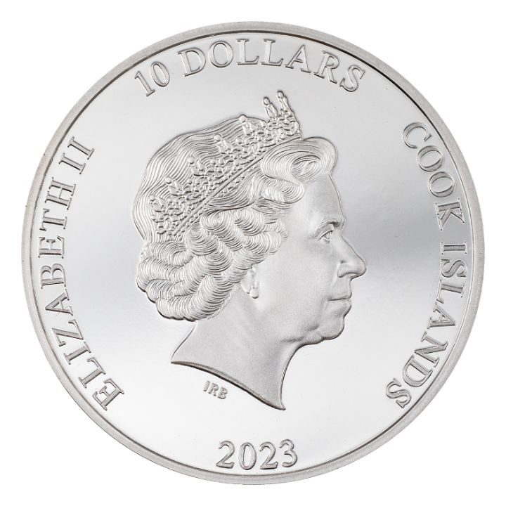 Cook Islands: Mountains - Half Dome colored 2 oz Silver 2023 Proof Ultra High Relief