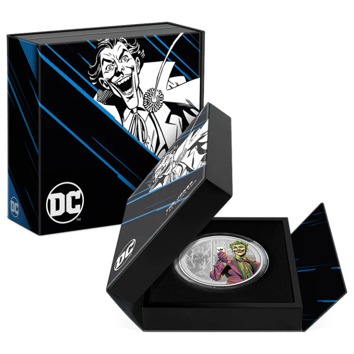 Niue: DC Villains - The Joker barevné 1 unce stříbra 2023 Proof