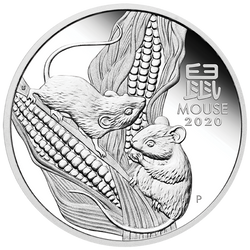 Lunar III: Az Egér éve 1 oz ezüst 2020 Proof