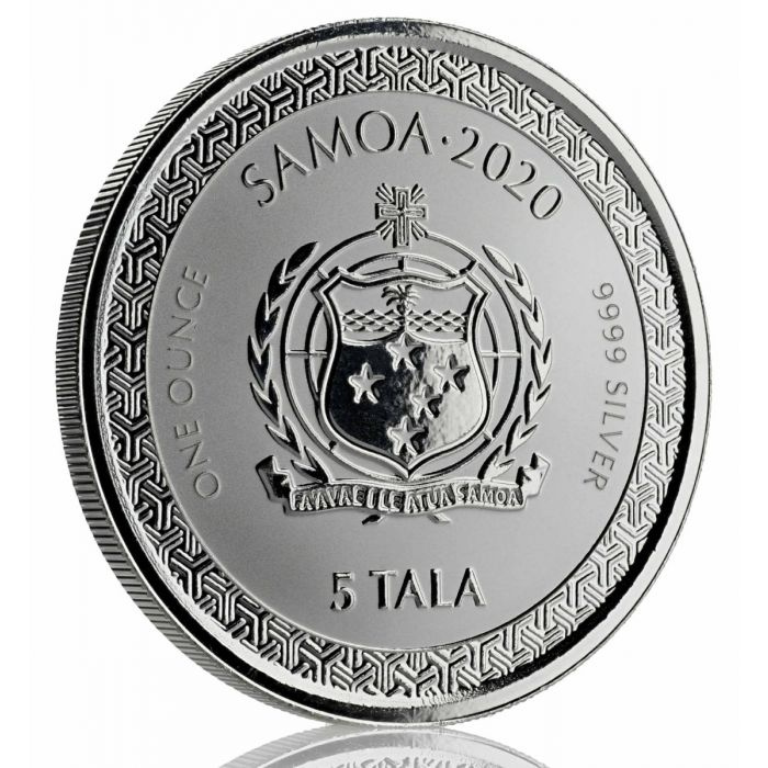 Samoa: Legends of Japan Series - Momotaro and the Demon Subdued in Anime Style 1 oz Silber 2020 Prooflike