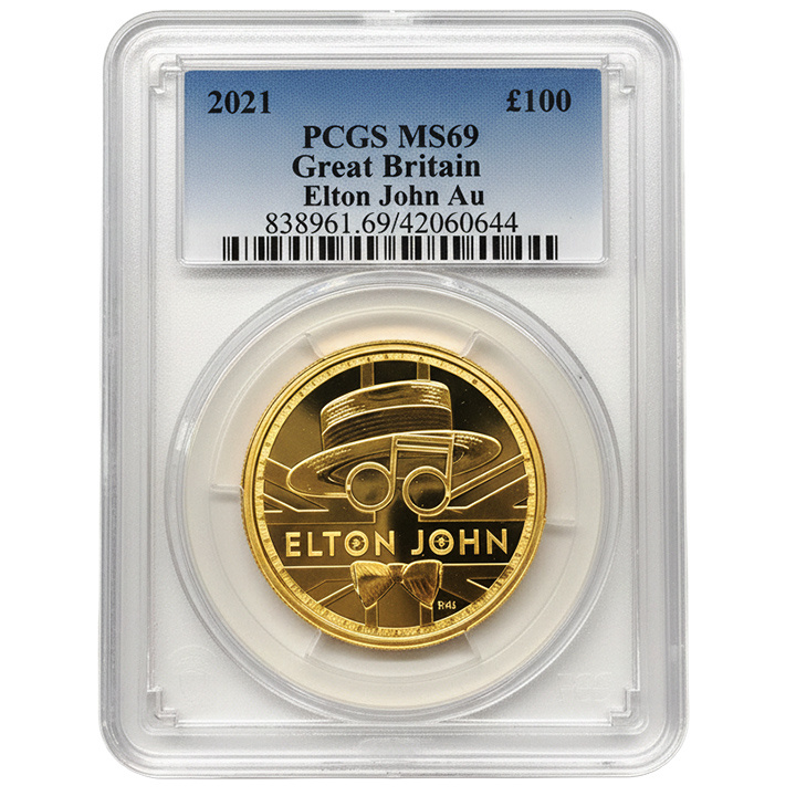 Elton John 1 oz or 2021 PCGS MS69