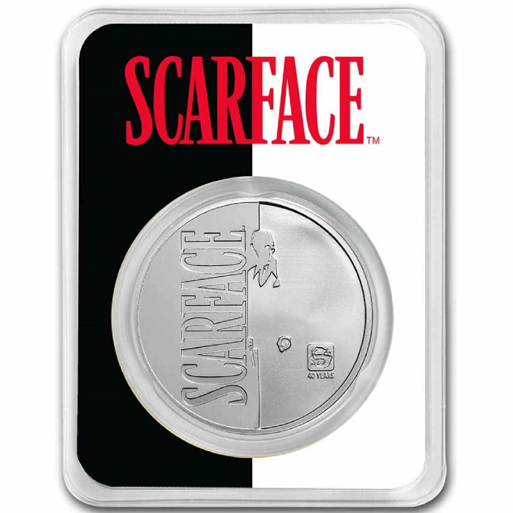 Chad: Scarface Man - 40 Aniversario de la película 1 oz Plata 2023 Slab