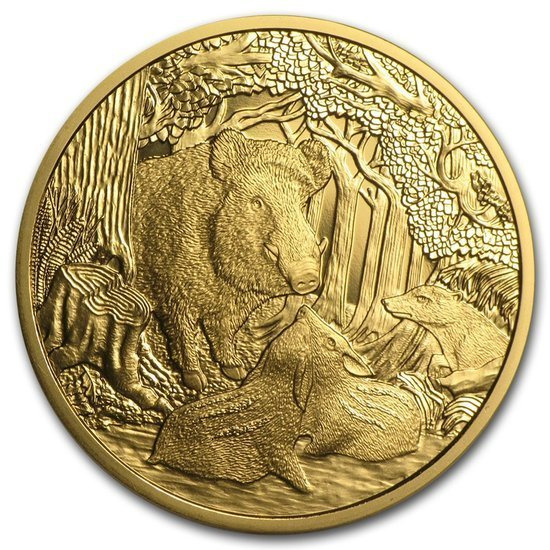 Wildlife in our Sights: Cinghiale 100 Euro 2014 Proof