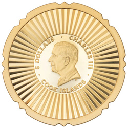 Cookovy ostrovy: Evergreen – Jetel pozlacený 1 unce Stříbra 2025 Crystal Proof