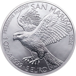 Moneda de Plata San Marino - Peregrine Falcon 1 onza de Plata 2026