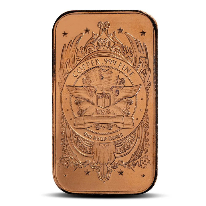 1 oz Copper Bar - Metropolis