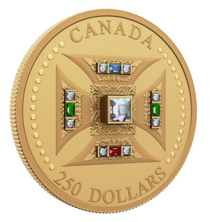 Canada: 1947 Foglia d'Acero Mark 5 Cent dorato Argento 2023 Proof