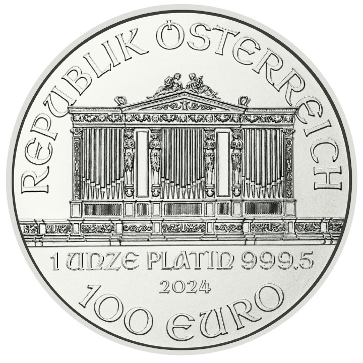 Filarmonica di Vienna 1 oncia di platino 2024
