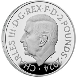 Les bêtes royales Tudor : la licorne Seymour 1 once d'argent 2024 Proof