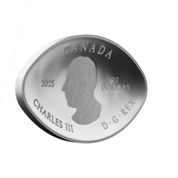Canada: Dinosaur Eye 1 uncja Srebra 2025 Proof Shaped Coin