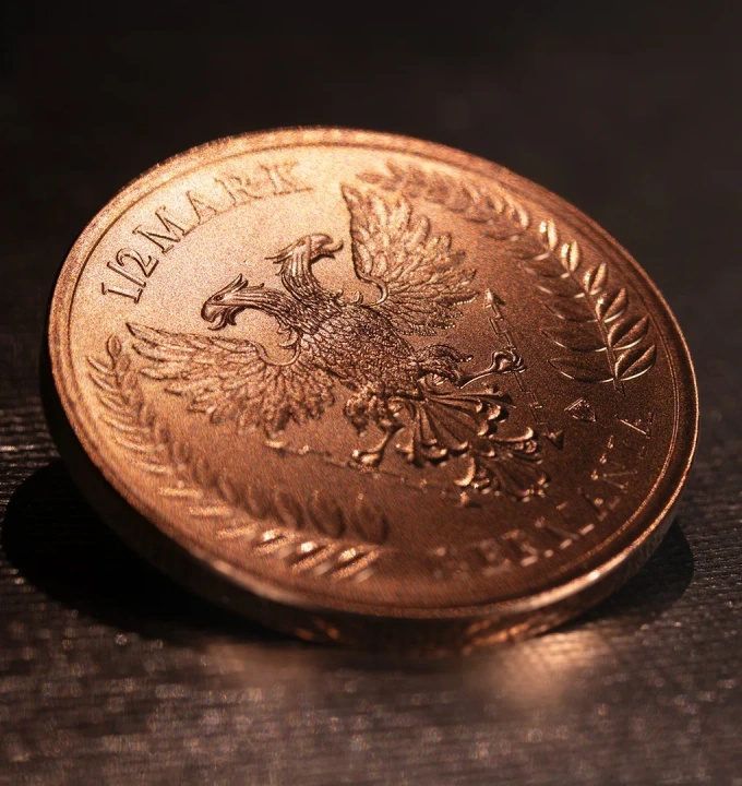 Měděná mince Germania Mint: Germania 1/2 unce mědi 2026