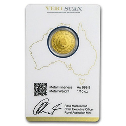 Australijski Kangur 1/10 uncji Złota 2018 Royal Australian Mint