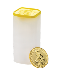 Bestias de la Reina: Caballo Blanco Hannover 1/4 oz Oro 2020