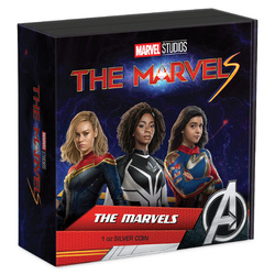 Niue: Marvel - The Marvels colorato 1 oncia d'argento 2023 Proof