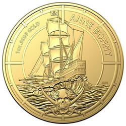 Pirate Queens: Anne Bonny 1 unce zlata 2021