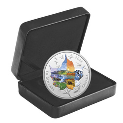 Canada: Canadian Collage - Four Seasons coloured 3 oz Silver 2023 Proof 