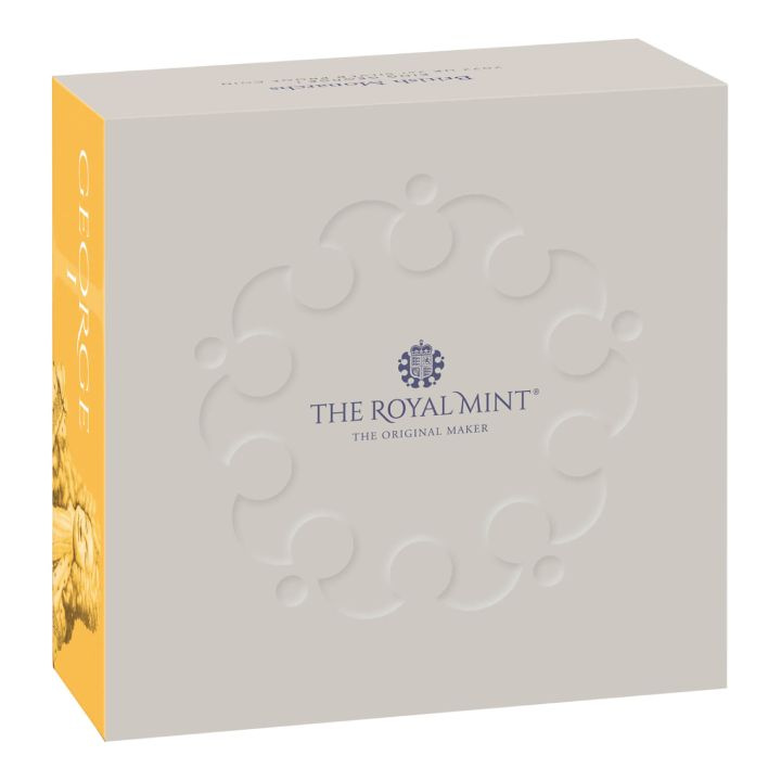 Monarcas Británicos: Rey Jorge I 2 oz Plata 2022 Proof