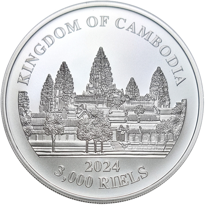 Cambodia: The Lost Tiger of Cambodia 1 oz Silver 2024