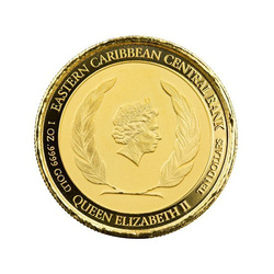 Saint Lucia: Whiptail Lizard 1 oncia d'oro 2020