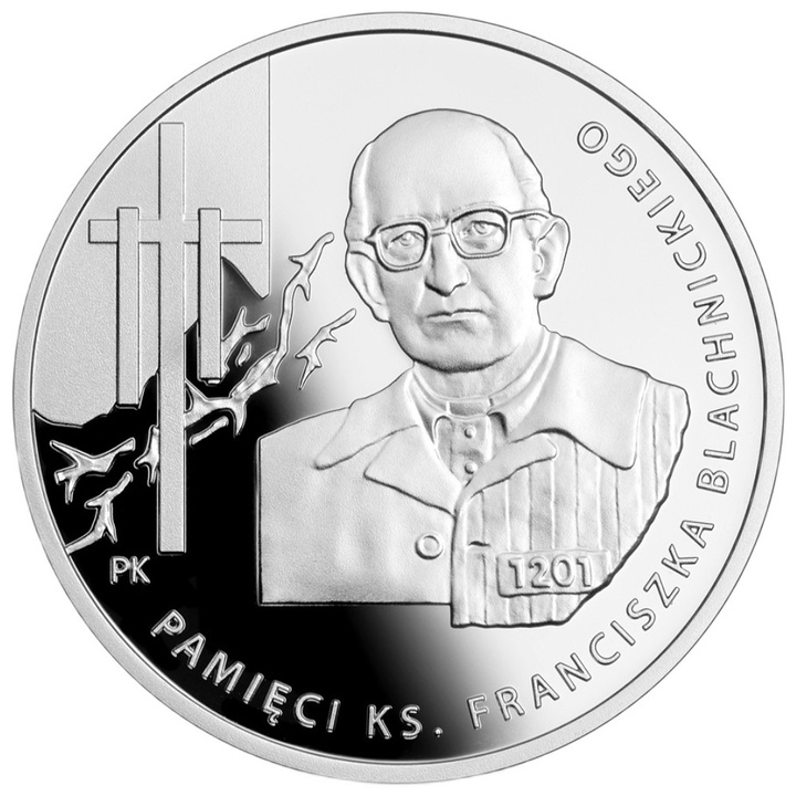 Na památku kněze Franciszka Blachnického 10 zł Stříbro 2025 Proof