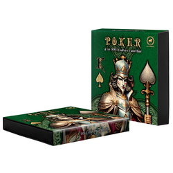 Sztabka Asturmint: Poker Cards - King of Spades kolorowany 2 uncje Srebra 2024 Antique Finish