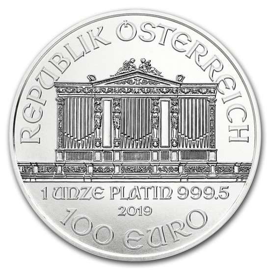 Vídeňská filharmonie 1 unce platiny 2019