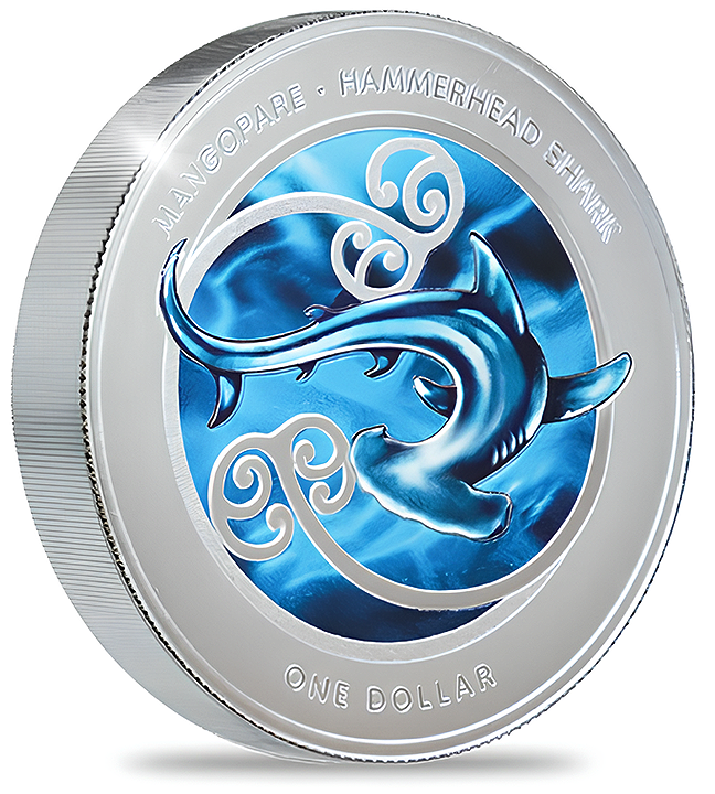 New Zealand: Mangōpare coloured 1 oz Silver 2025 Proof Coin