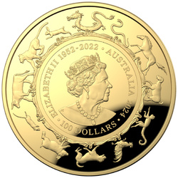 RAM: Holdnaptár – A sárkány éve 1 uncia arany 2024 Proof domború érme