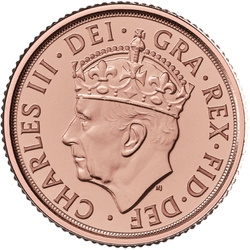 Great Britain: The Coronation Quarter-Sovereign 2023 Gold Coin