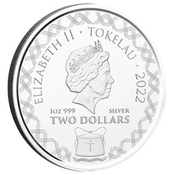 Tokelau: Komodo Dragon A.I. Apocalypse 1 oz Silber 2022 