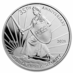 35e anniversaire PCGS PR-70 1 once d'argent 2021 Proof