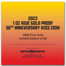 Niue: KISS 50th Anniversary 1 oz Gold 2023 