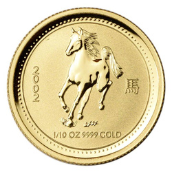 Perth Mint: Lunar I – Año del Caballo 1/10 onza oro 2002