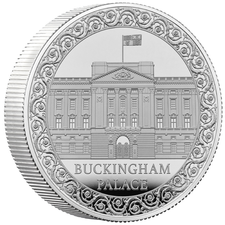 Buckingham-palota 5 font ezüst 2024 Proof Piedfort