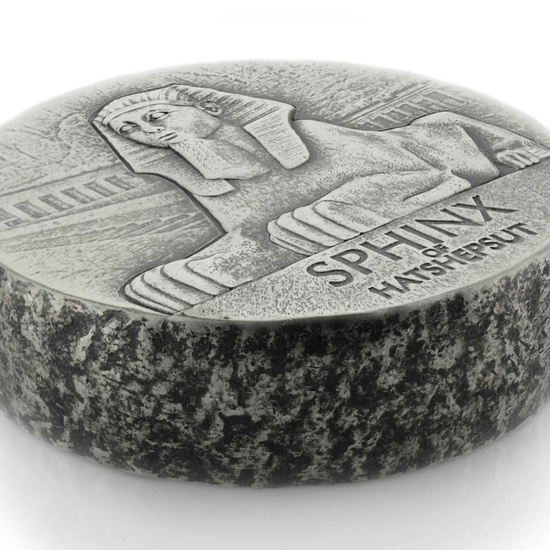 Chad: ERS Esfinge 5 oz Plata 2019 Moneda Antigua