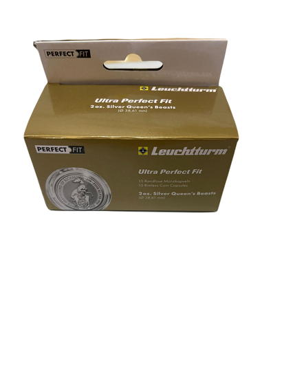 Leuchtturm - Plastová kapsle The Queen's Beasts / The Royal Tudor Beasts 2 unce stříbra Ultra Perfect Fit (10 kusů)