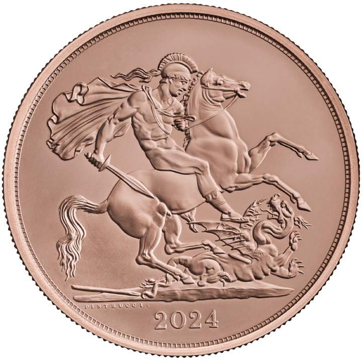 Great Britain: The Five Sovereign Piece - Charles III 2024