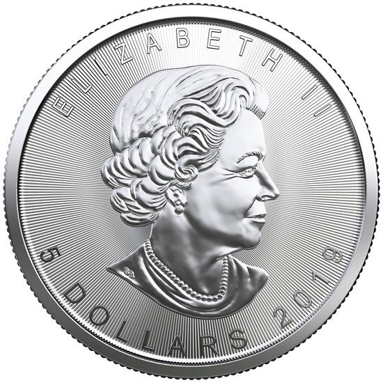 Liść Klonu 1 uncja Srebra 2019